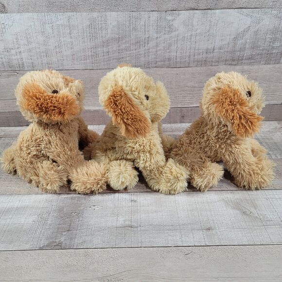 Spaniel Golden Dog Plush Doodle Triplets Puppy Friend for Life Stuffed Animal6 - Picture 2 of 9